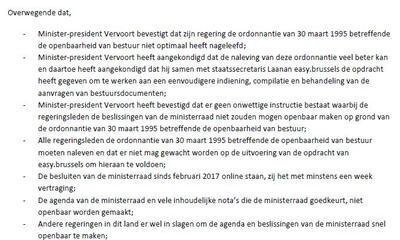 gemotiveerde motie transparant bestuur
