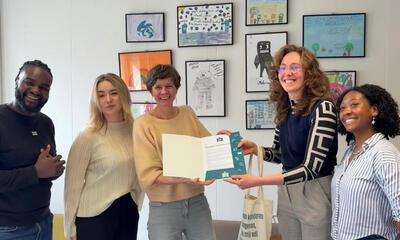 Minister Cieltje Van Achter met de Vlaamse Jeugdraad